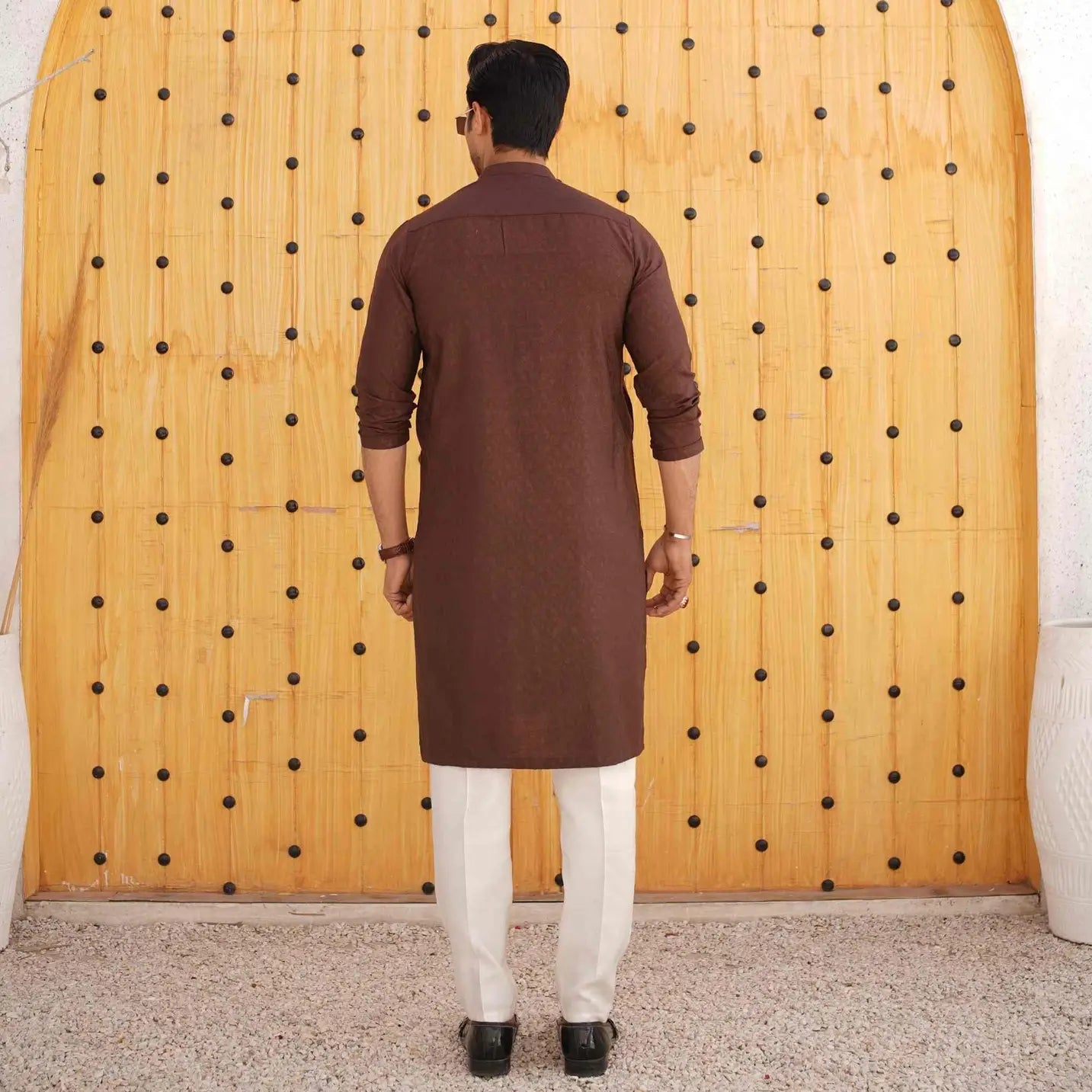 Rosewood Brown Kurta Pajama – Muslim Wear USA