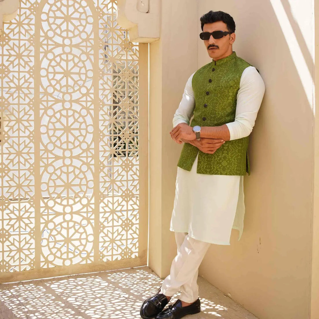 Green Waistcoat for Men – Eid & Wedding USA
