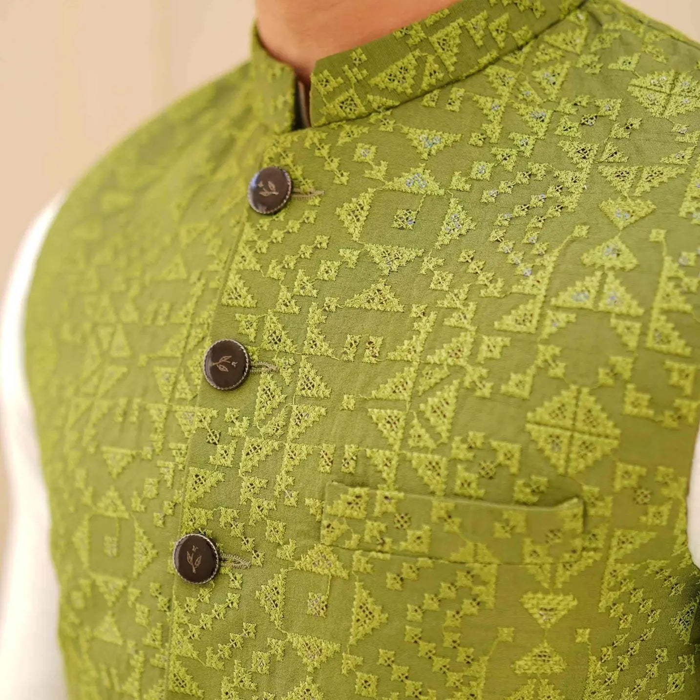 Green Waistcoat for Men – Eid & Wedding USA