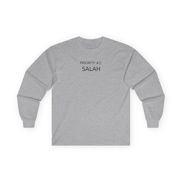 Priority #1: Salah Long Sleeve Tee | Islamic Prayer Shirt