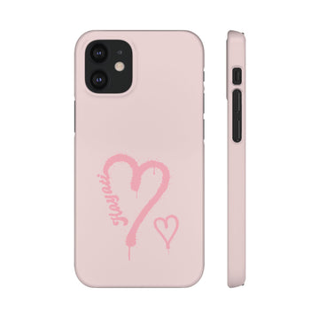 Pink Heart Graffiti Snap Case | Phone Case