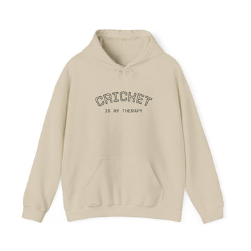 Cricket Is My Therapy Hoodie | Sports Fan Apparel
