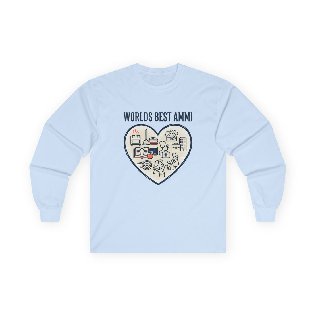 Worlds Best Ammi Long Sleeve Tee | Mom/Ammi appreciation
