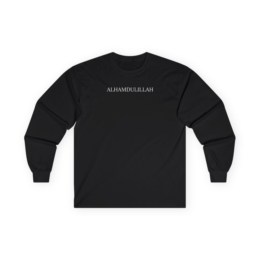 Alhamdulillah Script Long Sleeve Tee | Islamic Faith Typography