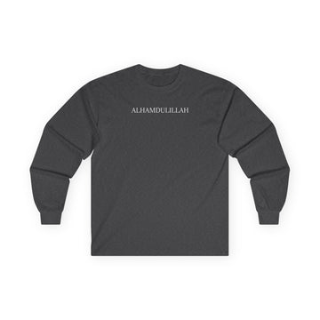 Alhamdulillah Script Long Sleeve Tee | Islamic Faith Typography