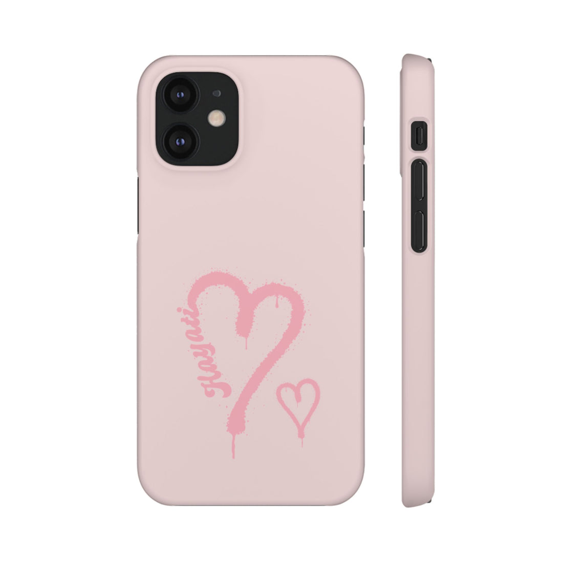 Pink Heart Graffiti Snap Case | Phone Case